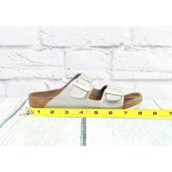 *Birkenstock Arizona Gray Nubuck 2 Strap Buckle Sandals Shoes Size EU 32 - Picture 9 of 10